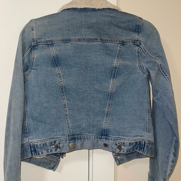 Fleece-lined Denim Jacket - Picture 2 of 2